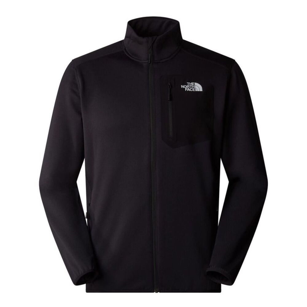 The North Face Mens Crest Full Zip Fleece Jacket / Black